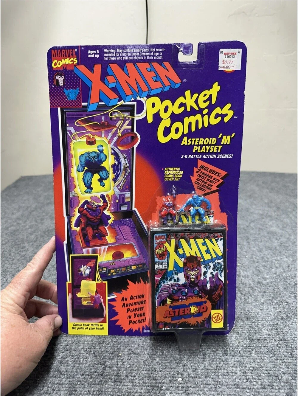 Toy Biz X-Men Pocket Comics Asteroid M Playset Magneto Beast Vintage 1994 49202